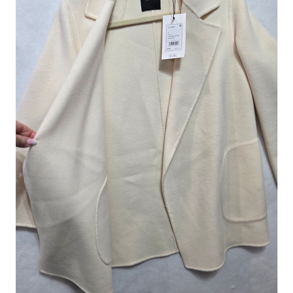 NWT Theory Clairene Wool Cashmere Jacket Ivory Retail $595 Size Small - Picture 6 of 9
